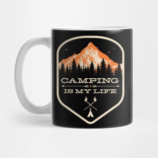 Camping is my Life Camp Counselor Design - Camping T-Design Mug